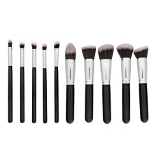 MIMO Makeup Brush Set ecset szett Kabuki Black 10 Pcs